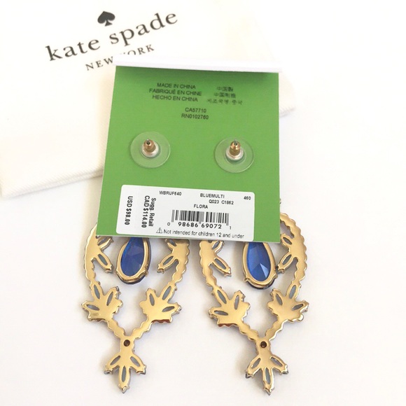 ๐HP๐KATE SPADE Flora Statement Earrings - Picture 5 of 8